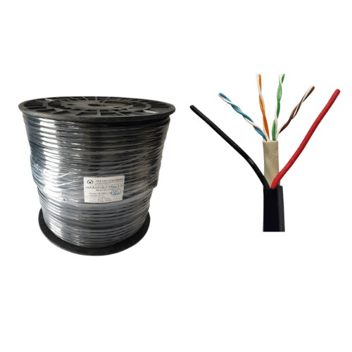 Cáp mạng liền nguồn cat5e vcom L524008 1 Cáp mạng liền nguồn cat5e vcom L524008